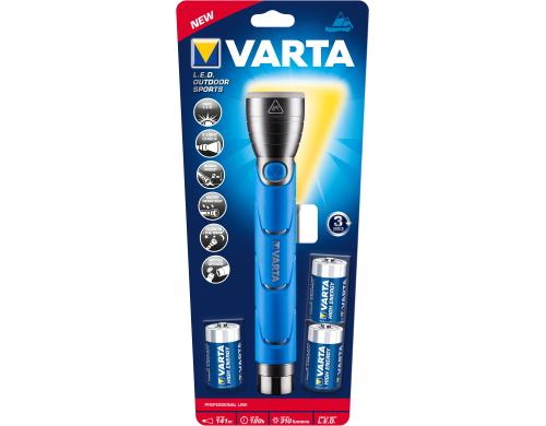 VARTA LED Outdoor Sports Flashlight 310 lm, bis max. 32h, 551g