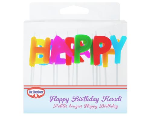 Kerzen Happy Birthday Inhalt: 13 Kerzen