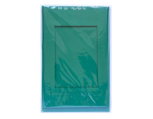 Folia Passepartouts-Karten 220g/m2 eckig 3 Stck, 11 x 18 cm, smaragdgrn