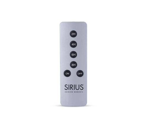 Sirius LED Fernbedienung Silber mit Timerfunktion 2/4/6/8 Stunden