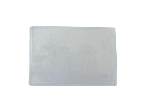 Weichplastik-Badgehalter, transparent Kartenffnung lange Seite