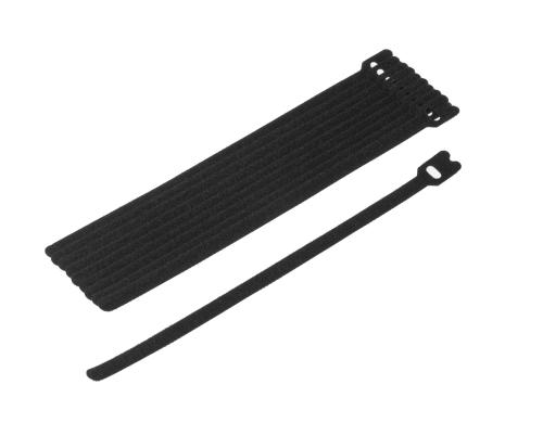 Fastech Klettkabelbinder ETK-7-2 Strap 10 Stück, 7x200 mm, schwarz