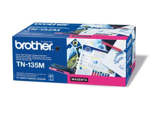 Toner magenta zu Brother HL-4040CN/4050CDN /4070CDW, TN-135M 4000 Seiten @ 5%