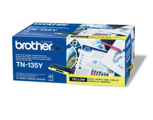 Toner yellow zu Brother HL-4040CN/4050CDN /4070CDW, TN-135Y 4000 Seiten @ 5%