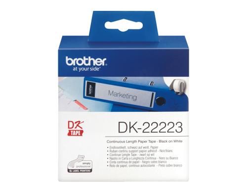 Brother P-touch DK-22223 Endlos-Etiketten Papier 50mm x 30m