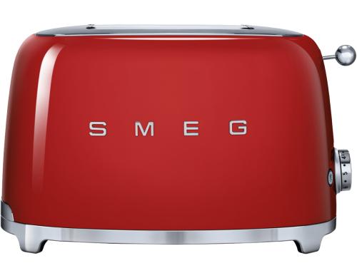 SMEG Toaster 50's rot TSF01RDEU 2 extra breite Toastschlitze, 950 Watt