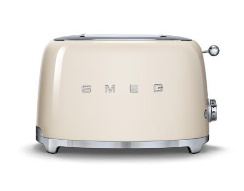 SMEG Toaster 50's TSF01CREU 2 extra breite Toastschlitze, 950 Watt