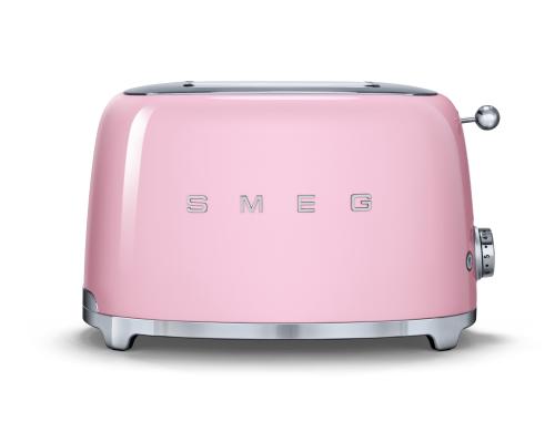 SMEG Toaster 50's TSF01PKEU 2 extra breite Toastschlitze, 950 Watt