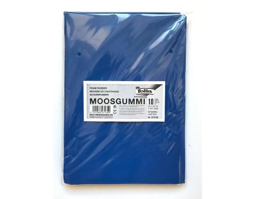 Folia Moosgummi knigsblau 10 Bogen  20x29cm