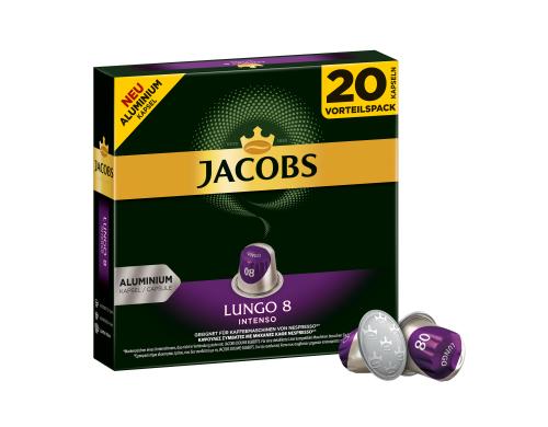 Jacobs Kaffeekapseln Lungo 8 Intenso 1 Packung  20 Portionen