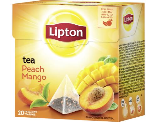 Lipton Teebeutel Peach Mango 20 Teebeutel, Schwarztee/Frchtetee
