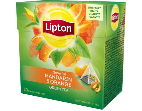 Lipton Teebeutel Green Mandarine Orange 20 Teebeutel, Grntee