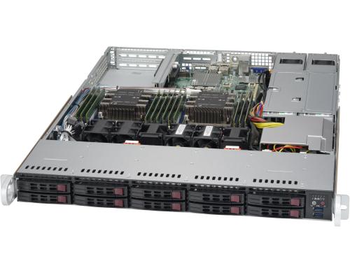 Supermicro 1029P-WTRT: 2x Xeon Scalable bis 1.5 TB RAM, 10x 2.5 SATA, red NT, 10G