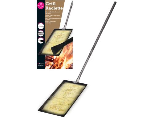 Nouvel Grill Raclette 3 teilig, 1 Teleskopgriff mit Stop-Ball