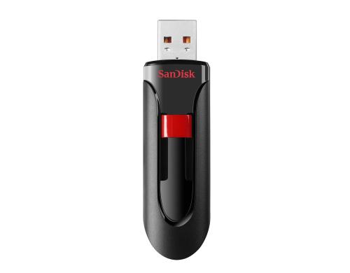 SanDisk USB Cruzer Glide 32GB schwarz/rot USB 2.0, Schiebemechanismus