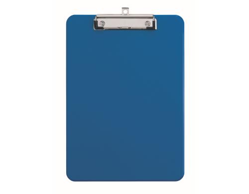 MAUL A4 Schreibplatte Kunststoff blau mit Bgelklemme