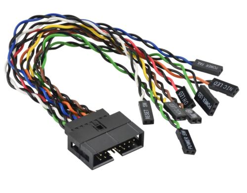 Supermicro CBL-0084L: Front Panel Splitter Front Panel Switch Kabel, 16 Pin, 15cm