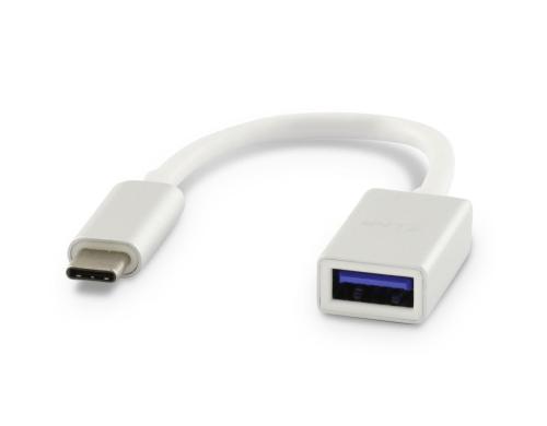 LMP USB3.0 C-A Verlngerungen, 15cm 5Gbps, C-Stecker -  A-Buchse, silber