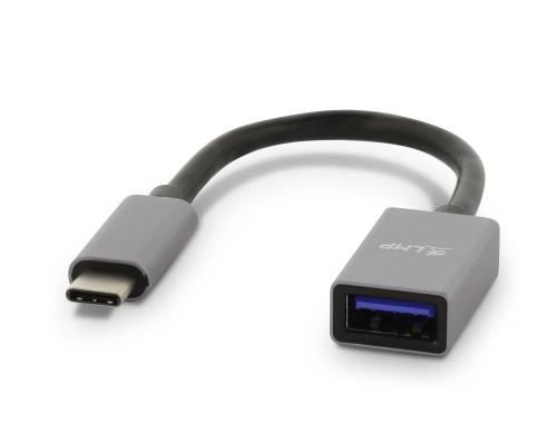 LMP USB3.0 C-A Verlngerungen, 15cm 5Gbps, C-Stecker -  A-Buchse, spacegrau