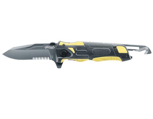 Walther Messer Rescue Knife (yellow) Gesamtlnge: 218mm, Klingenlnge: 90mm