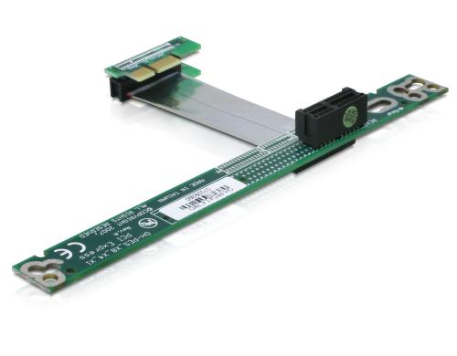 Delock PCI-Express Riserkarte, x1 zu x1 7cm Kabel flexibel
