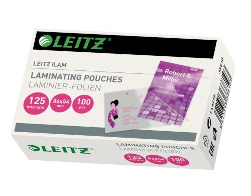 Leitz iLAM Heisslaminierfolien, 54x86 mm 125 mic, 100 Stck