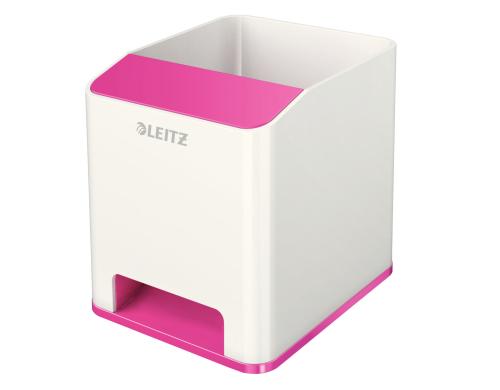 Leitz WOW Sound Stiftekcher Duo Colour pink metallic