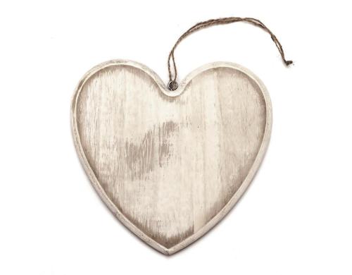 Glorex Herz aus Holz Schild 20 x 19 x 1.5 cm