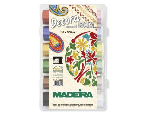 Madeira Stick-, Quilt u. Overlockgarn Dec Smart Box, 18 Spulen  300m
