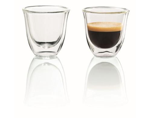 De'Longhi Espresso Glser 2er Set 2-teilig, 60ml, doppelwandig