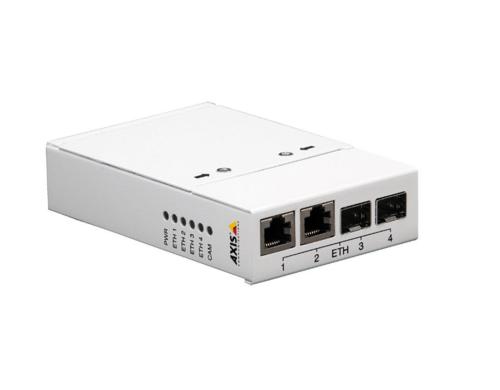 AXIS T8607 Media Converter-Switch 24V, 2x SFP, 2x RJ45, 2x SFP, -40-75C