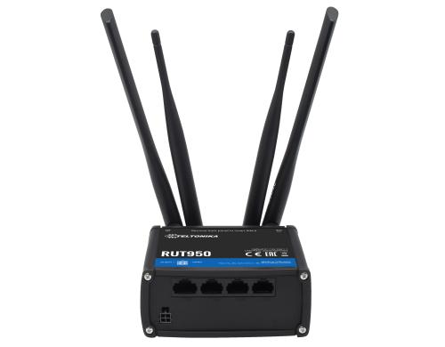 Teltonika LTE Industrierouter inkl. WLAN RUT950NG, 4x LAN, 2.4Ghz WLAN-N, Dual-SIM