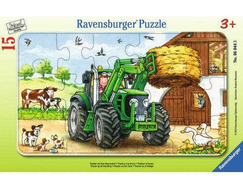 Traktor auf dem Bauernhof Alter: 3+, 15 T. Rahmenpuzzles