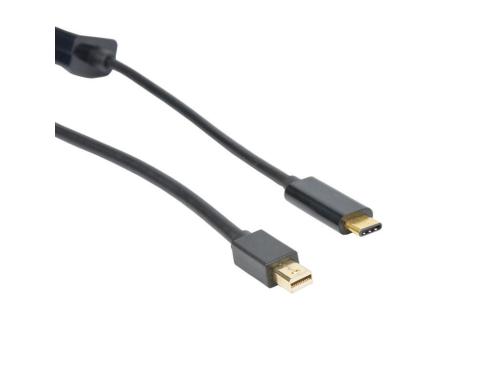 LMP USB-C 3.1 zu Mini-Displayport Kabel 4K support 60Hz, schwarz, 1.8m