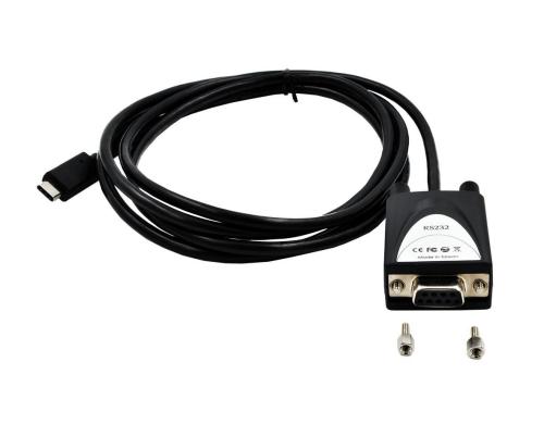 exSys EX-2311-2F USB 2.0 zu 1 x RS-232 Buchse mit USB C-Stecker