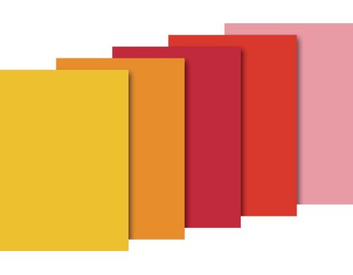 Heyda Seidenpapier sortiert 10 Bogen  5 Farben, Grsse 50x70cm
