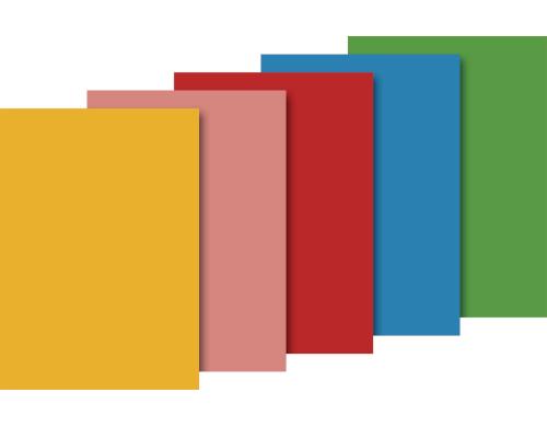 Heyda Seidenpapier sortiert 5 Bogen  5 Farben, Grsse 50x70cm