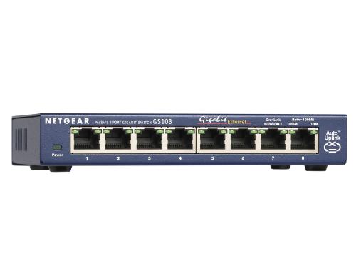 Netgear GS108: 8 Port Switch 8-Port Gigabit Ethernet Switch