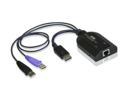 Aten KA7169: DP auf-KVM-Adapterkabel (Kat. 5e/6) mit USB-Steckern, bis 40m