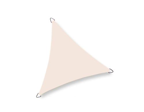 Sonnensegel Dreieck 5,0 x 5,0 x 5,0m Cream, Wasserdicht