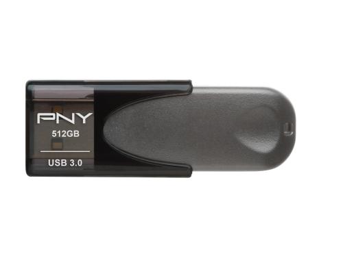 PNY USB3 Attaché 4 3.1 512GB grau 80MB/s lesen, 20MB/s schreiben