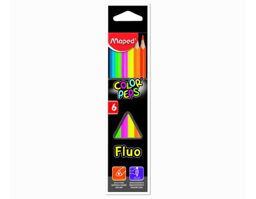 Maped Farbstifte Color Peps Fluo 6er 