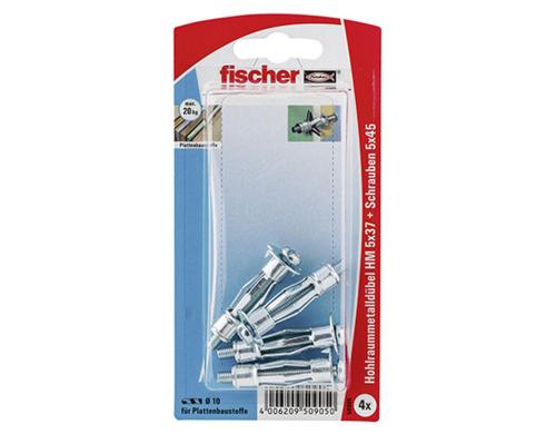 Fischer  90927 Hohlr Dbel HM 5X37 S NV 4 Stck