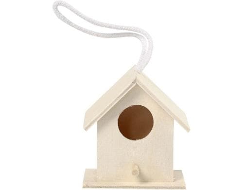 Creativ Company Mini-Vogelhaus zum Aufhnge 1 Stck, 6 x 6 cm