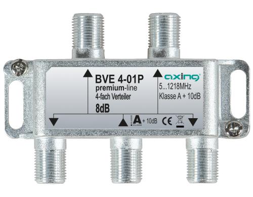 Axing BVE 4-01P 4-fach Verteiler, 51218 MHz, Bauform 01