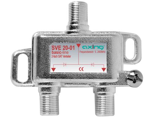 Axing SVE 20-01 2-fach SAT-Verteiler, 52400 MHz, DC