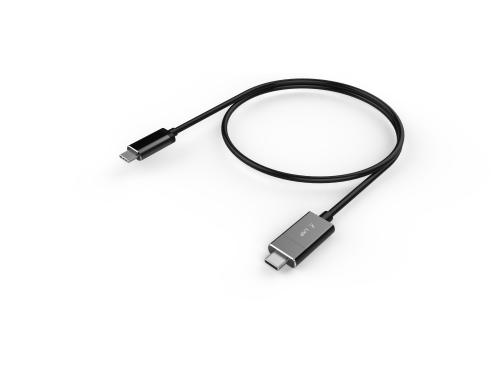 LMP USB3.0 C-C Ladekabel, 1.8m bis 100 Watt, C-Buchse-C-Stecker, spacegrau