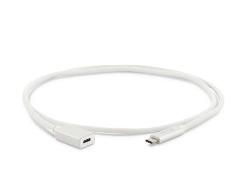 LMP USB3.1 C-C Verlngerungen, 1m 5Gbps, C-Stecker-C-Buchse, silber