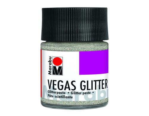 Marabu Glitterpaste Vegas 50 ml Glitter-Silber