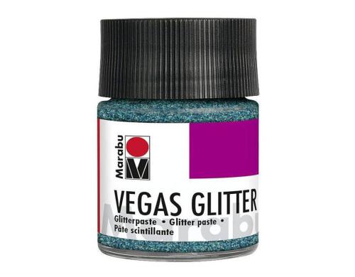 Marabu Glitterpaste Vegas 50 ml Glitter-Aquablau
